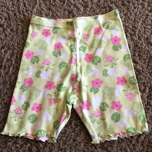 Vintage Gymboree Leapin Lily Pad biker shorts Sz 6